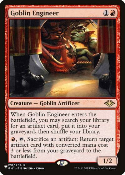 Goblin Engineer PLST-MH1-128 The List Magic card