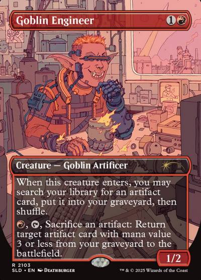 Goblin Engineer SLD-2103 Secret Lair Drop Magic card