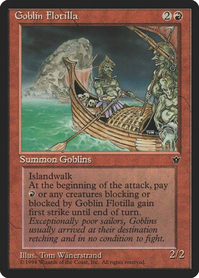 Goblin Flotilla FEM-55 Fallen Empires Magic card