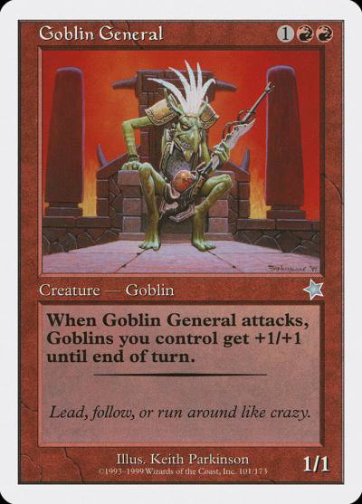 Goblin General S99-101 Starter 1999 Magic card