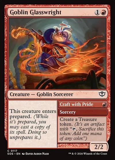Goblin Glasswright // Craft with Pride 117 Secrets of Strixhaven Magic card