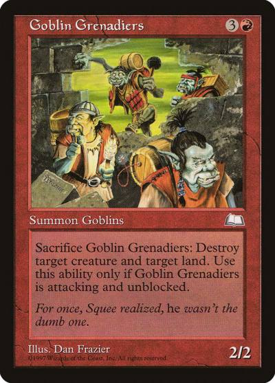 Goblin Grenadiers WTH-104 Weatherlight Magic card