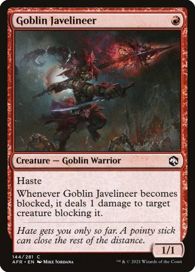 Goblin Javelineer AFR-144 Adventures in the Forgotten Realms Magic card