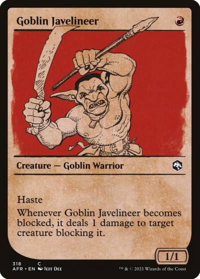 Goblin Javelineer AFR-318 Adventures in the Forgotten Realms Magic card