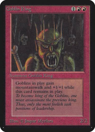Goblin King LEA-154 Limited Edition Alpha Magic card