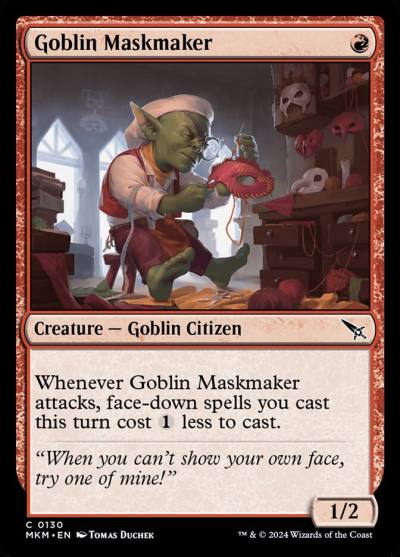 Goblin Maskmaker MKM-130 Murders at Karlov Manor Magic card