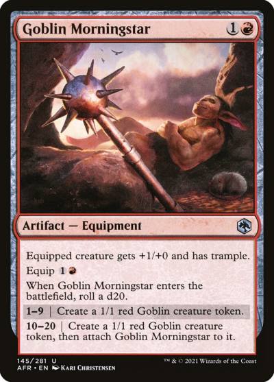 Goblin Morningstar AFR-145 Adventures in the Forgotten Realms Magic card