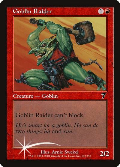 Goblin Raider 7ED-192STAR Seventh Edition Magic card