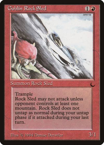 Goblin Rock Sled DRK-67 The Dark Magic card