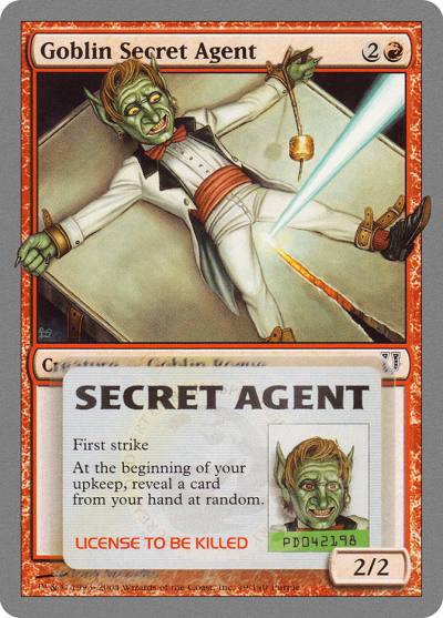 Goblin Secret Agent 79 Unhinged Magic card