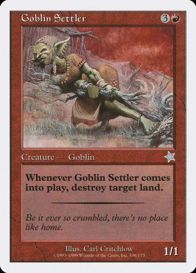 Goblin Settler S99-106 Starter 1999 Magic card