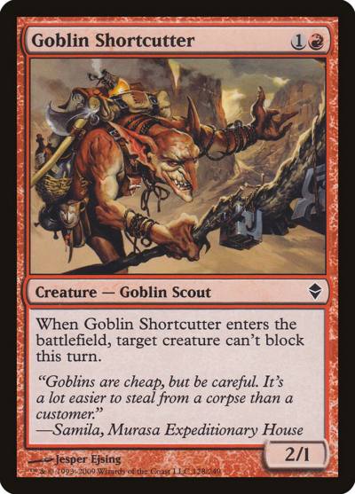 Goblin Shortcutter ZEN-128 Zendikar Magic card