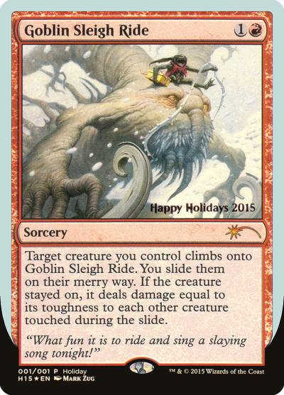 Goblin Sleigh Ride HHO-15 Happy Holidays Magic card