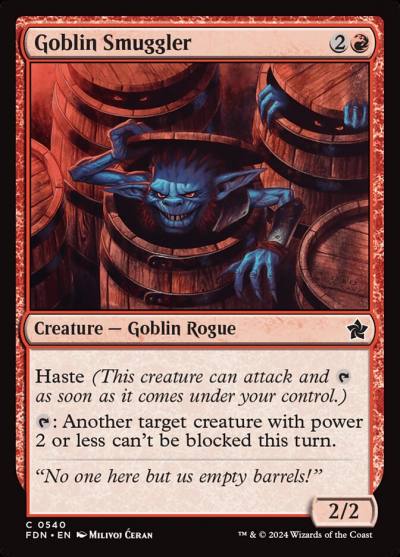 Goblin Smuggler FDN-540 Foundations Magic card