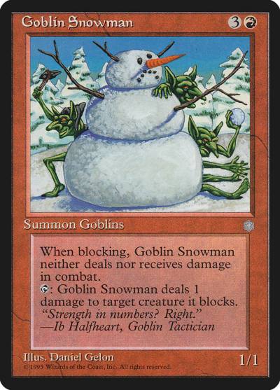 Goblin Snowman ICE-191 Ice Age Magic card