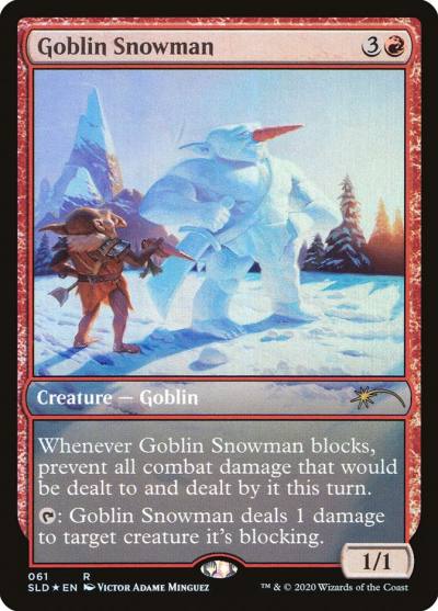 Goblin Snowman SLD-61 Secret Lair Drop Magic card