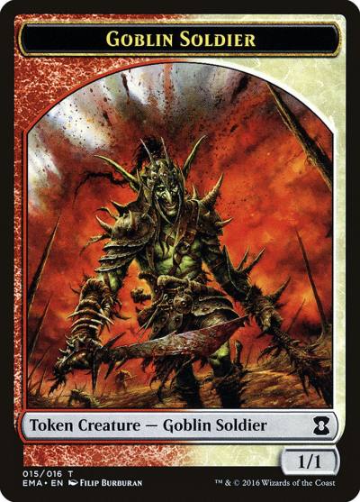 Goblin Soldier TEMA-15 Eternal Masters Tokens Magic card