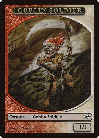 Goblin Soldier TEVE-7 Eventide Tokens Magic card