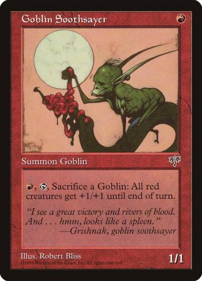 Goblin Soothsayer MIR-179 Mirage Magic card