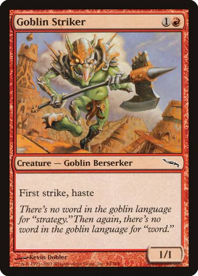 Goblin Striker MRD-94 Mirrodin Magic card