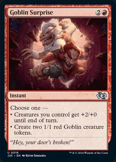 Goblin Surprise J25-16 Foundations Jumpstart Magic card