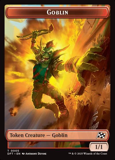 Goblin TDFT-5 Aetherdrift Tokens Magic card