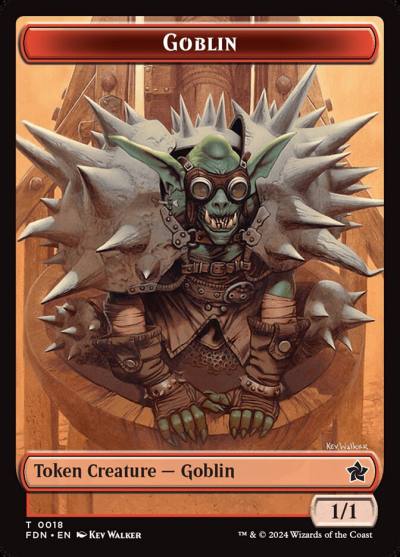 Goblin TFDN-18 Foundations Tokens Magic card