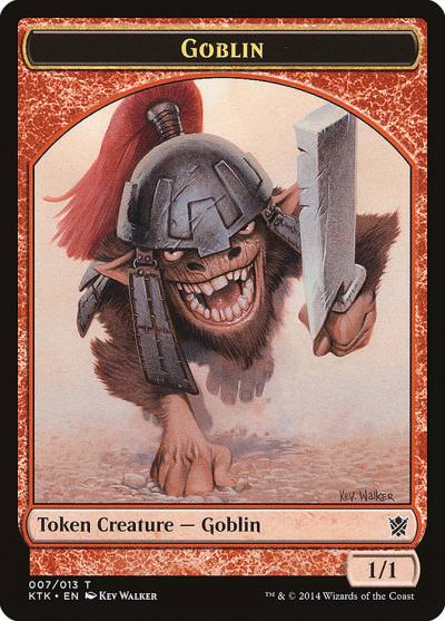 Goblin TKTK-7 Khans of Tarkir Tokens Magic card