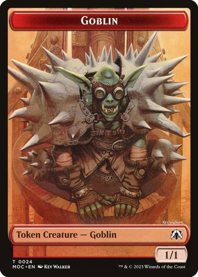Goblin TMOC-24 March of the Machine Commander Tokens Magic card