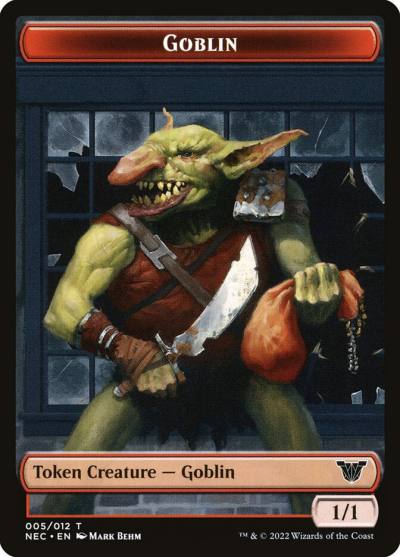 Goblin TNEC-5 Neon Dynasty Commander Tokens Magic card