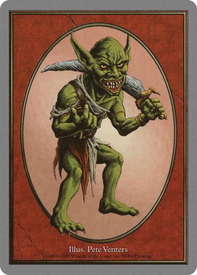 Goblin TUGL-4 Unglued Tokens Magic card