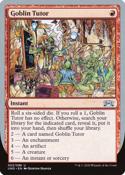 Goblin Tutor UND-53 Unsanctioned Magic card