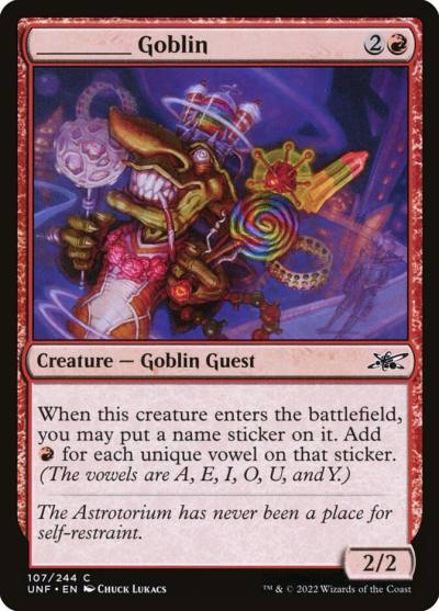 _____ Goblin UNF-107 Unfinity Magic card