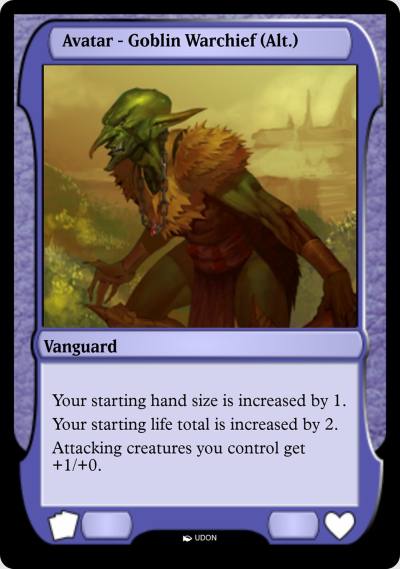 Goblin Warchief Avatar PMOA-5 Magic Online Avatars Magic card