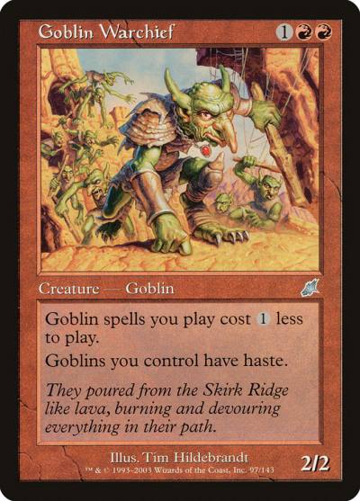 Goblin Warchief SCG-97 Scourge Magic card