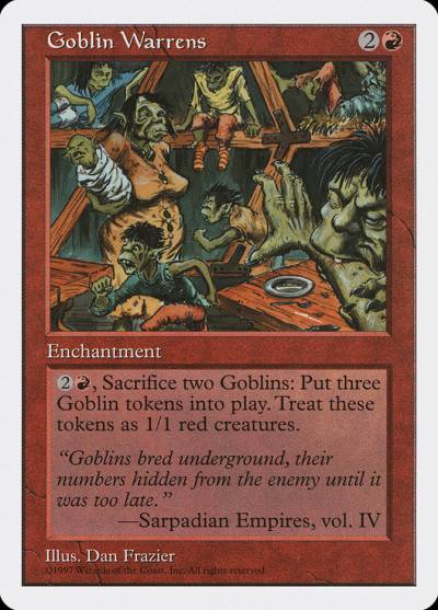 Goblin Warrens 5ED-238 Fifth Edition Magic card