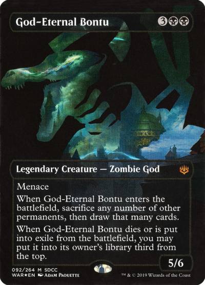 God-Eternal Bontu PS19-92 San Diego Comic-Con 2019 Magic card