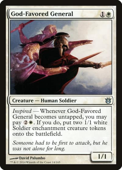 God-Favored General 14 Born of the Gods Magic card