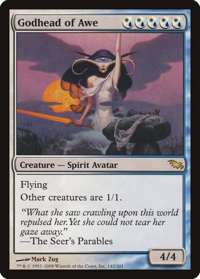 Godhead of Awe 142 Shadowmoor Magic card