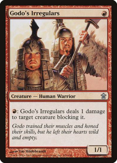 Godo's Irregulars 101 Saviors of Kamigawa Magic card