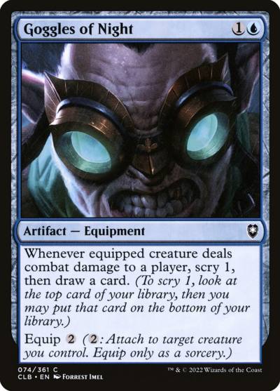 Goggles of Night CLB-74 Commander Legends: Battle for Baldur's Gate Magic card