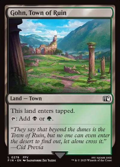 Gohn, Town of Ruin FIN-278 Final Fantasy Magic card