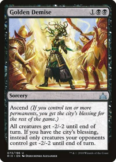 Golden Demise RIX-73 Rivals of Ixalan Magic card