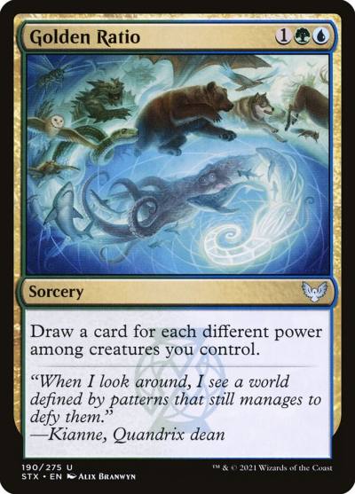 Golden Ratio STX-190 Strixhaven: School of Mages Magic card