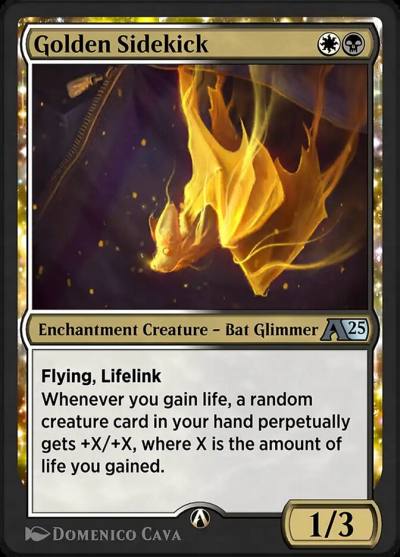 Golden Sidekick YDSK-23 Alchemy: Duskmourn Magic card