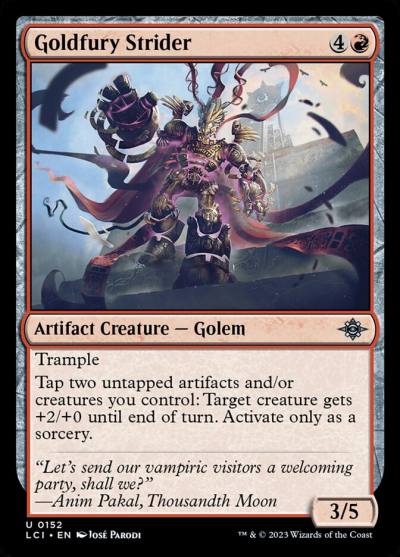 Goldfury Strider 152 The Lost Caverns of Ixalan Magic card