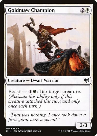 Goldmaw Champion 14 Kaldheim Magic card