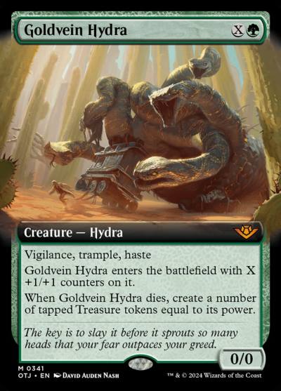 Goldvein Hydra OTJ-341 Outlaws of Thunder Junction Magic card