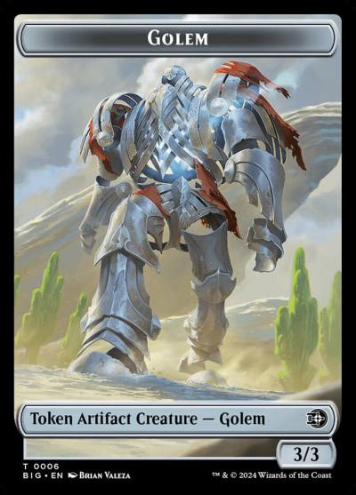 Golem TBIG-6 The Big Score Tokens Magic card