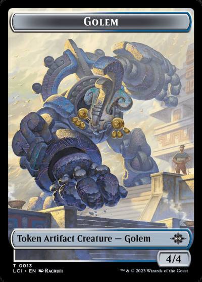 Golem TLCI-13 The Lost Caverns of Ixalan Tokens Magic card